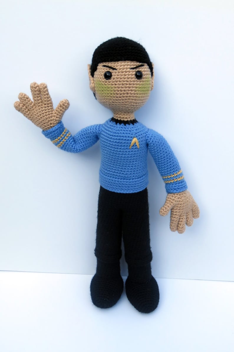 Crochet Pattern Spock Star Trek Amigurumi Pattern PDF Instant Etsy