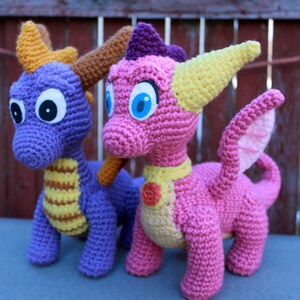 Crochet Pattern: Spyro and Ember Inspired Dragon Amigurumi PDF Instant Download image 4
