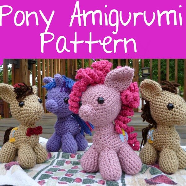 Crochet Pattern: Pony Amigurumi PDF Instant Download