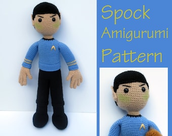 Crochet Pattern: Spock Star Trek Amigurumi Pattern PDF Instant Download