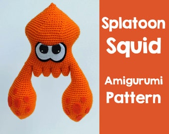 Crochet Pattern: Splatoon Inspired Squid Amigurumi Pattern PDF Instant Download