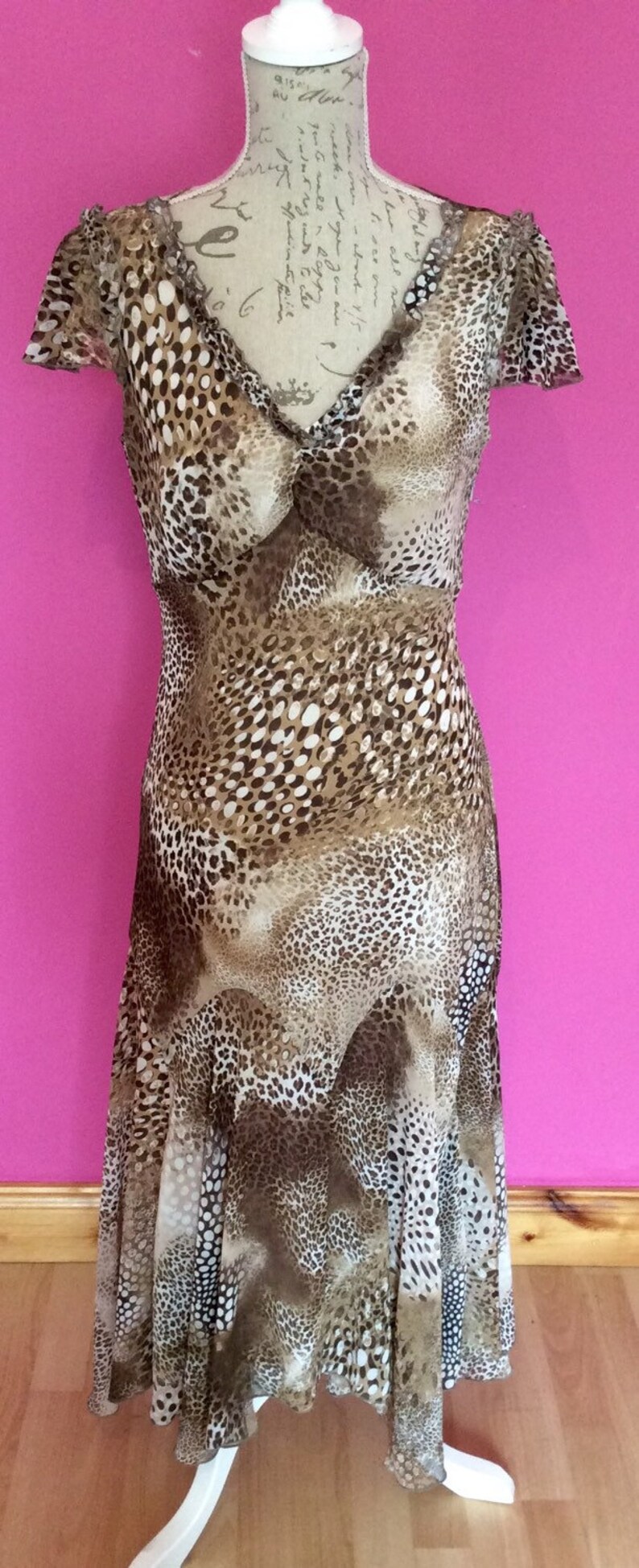 leopard print dress size 12