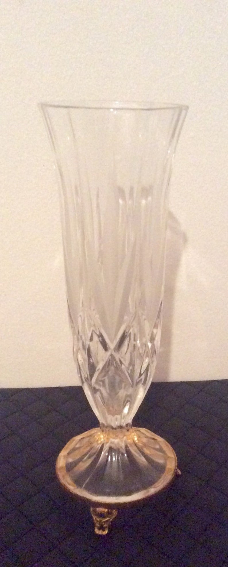 Killarney crystal 24 carat gold finish vase Etsy
