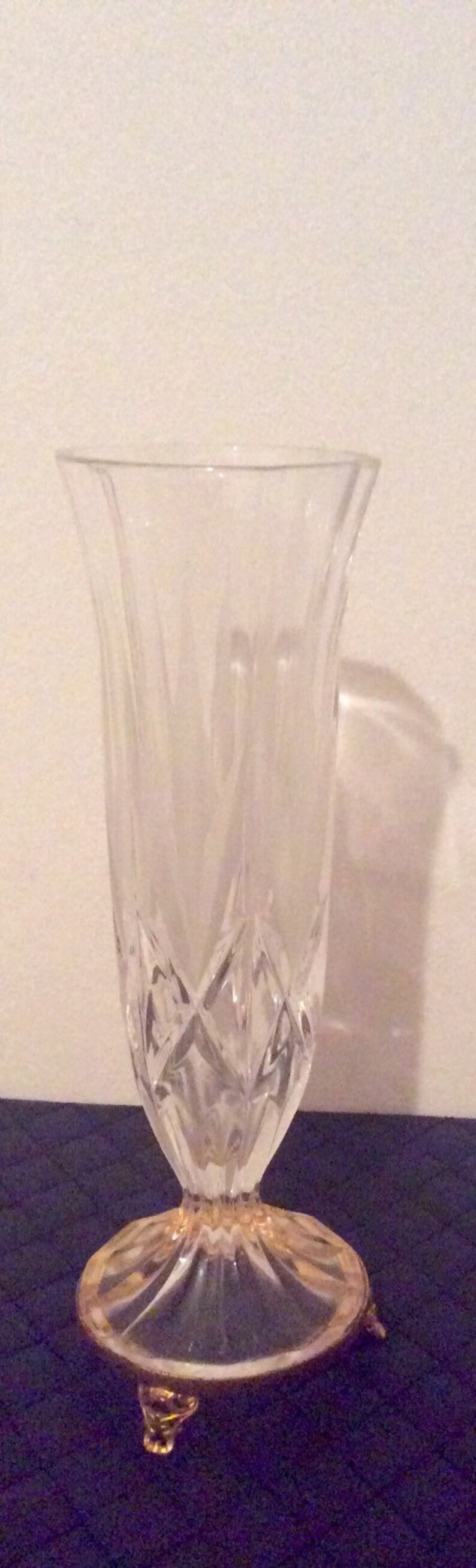 Killarney crystal 24 carat gold finish vase Etsy