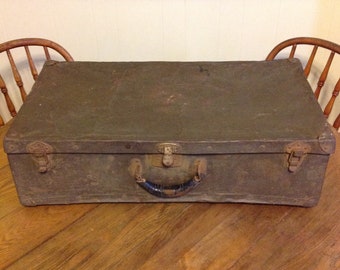 old metal suitcase