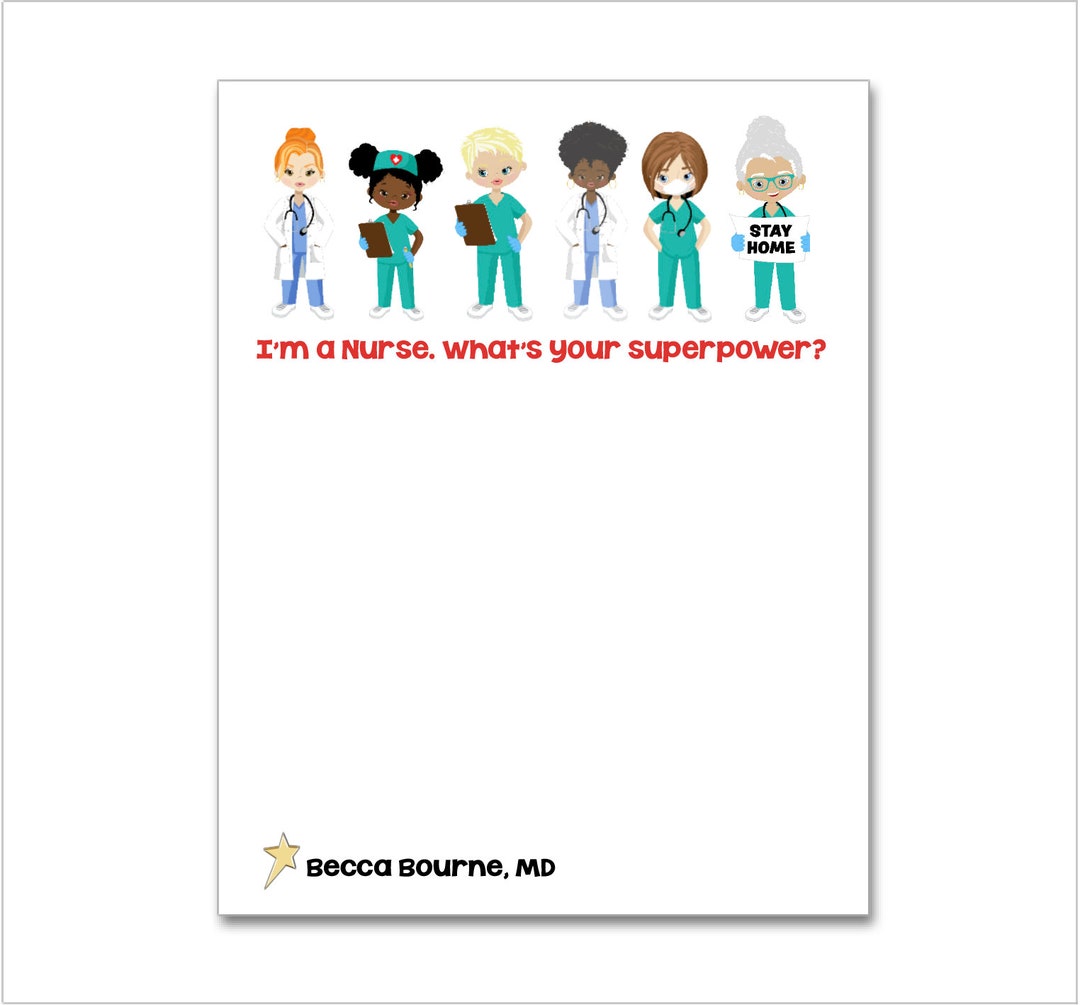 2 Personalized Notepads - Pandemic - Nurse, Physician, Paramedic ...