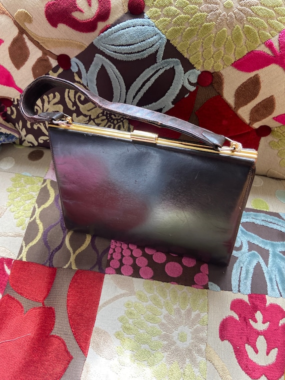 vintage St Michel cream hand bag