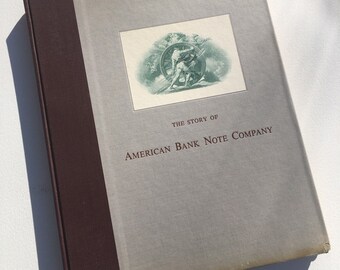 American Bank Note Company - rare vintage 1959 corporate history packed with engravings