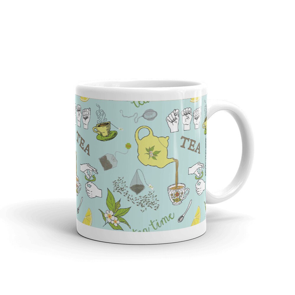ASL Tea Mug Sign Language Mug Sign Language Gift Tea Mug Etsy Ireland