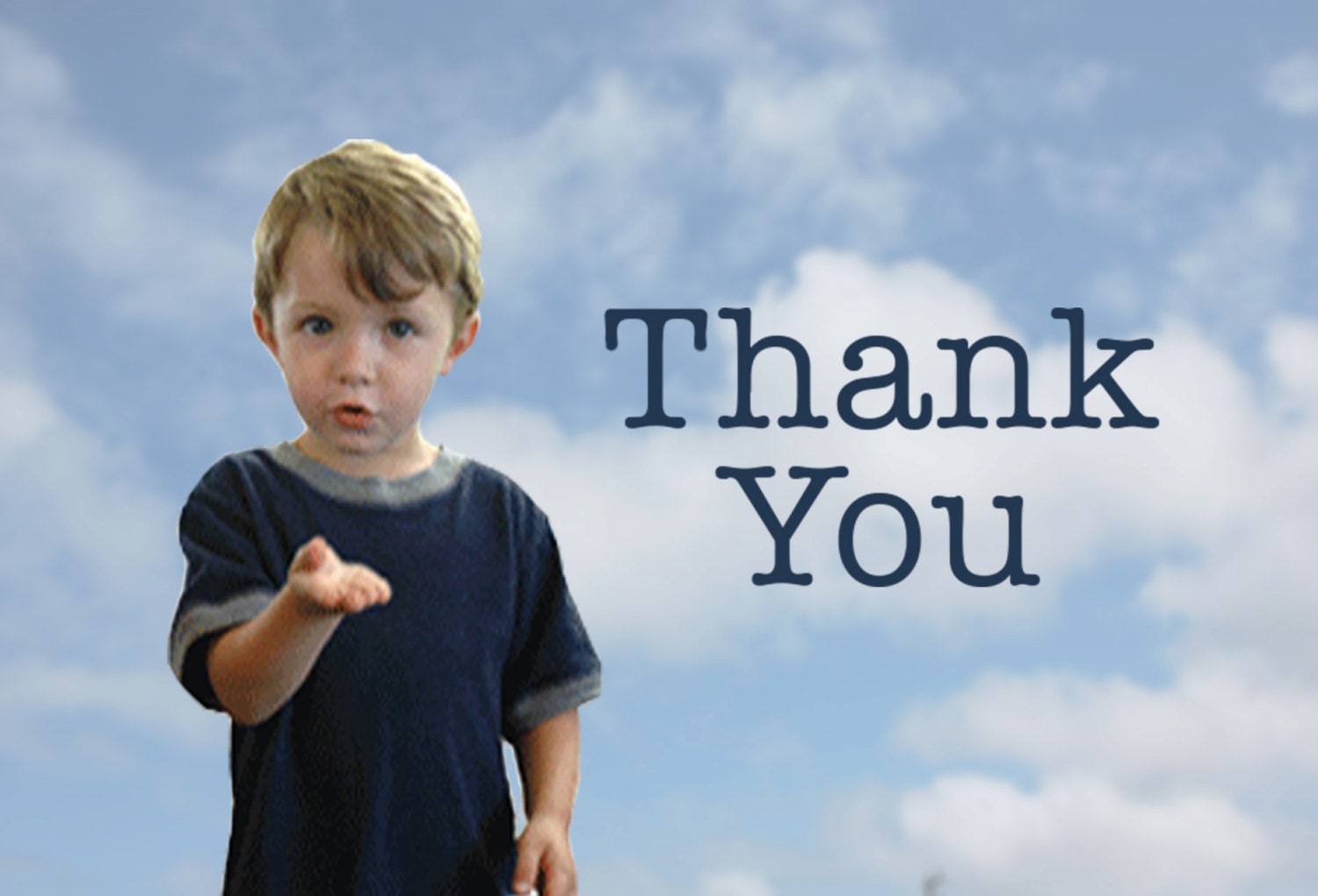 Thank You in ASL boy or Girl Greeting Card - Etsy