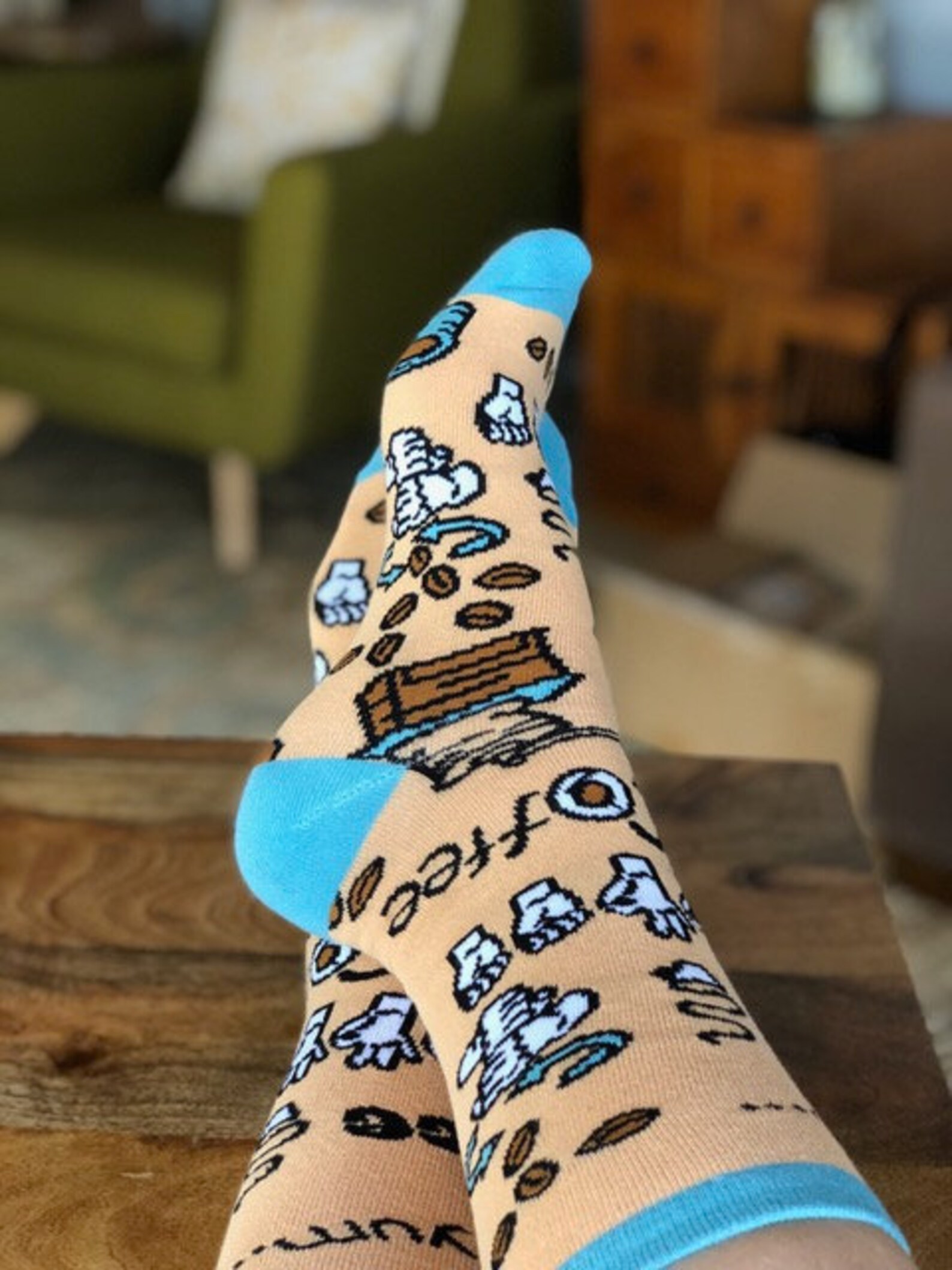 ASL Coffee Socks ASL Socks Sign Language Socks Coffee Etsy