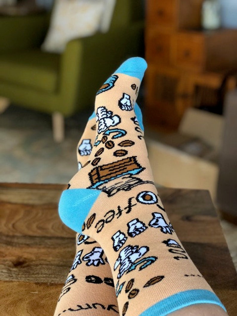 ASL Coffee Socks sign language socks Coffee socks sign Etsy