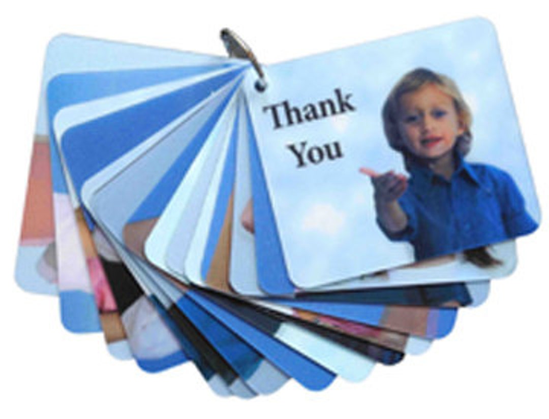 ASL First Signs (moving) Flashcards: 15 Lenticular Graphic Cards