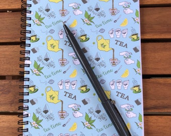 ASL Tea Spiral notebook