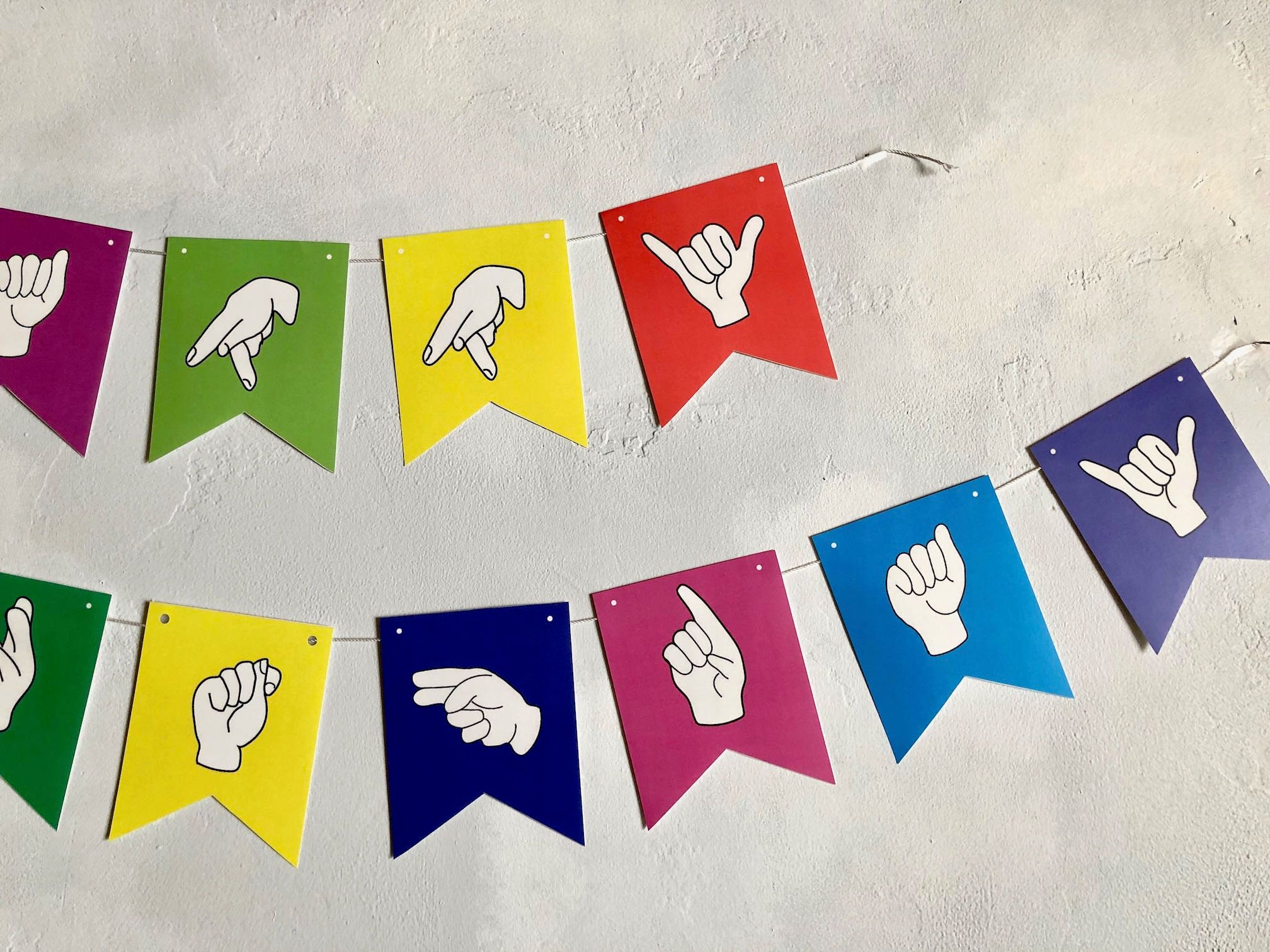 ASL Party Decorations Sign Language Birthday Party