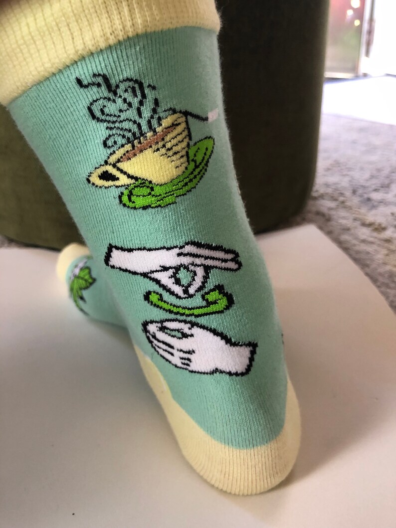 ASL Tea Socks Sign Language Socks ASL Socks Socks Sign Etsy