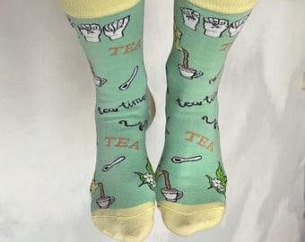 ASL Tea Socks: Sign Language Gift for Tea Lovers