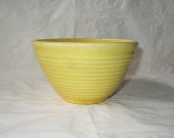 Bright Yellow 3" x 5.25" Bauer Ring Mixing Bowl (c. 1930s)