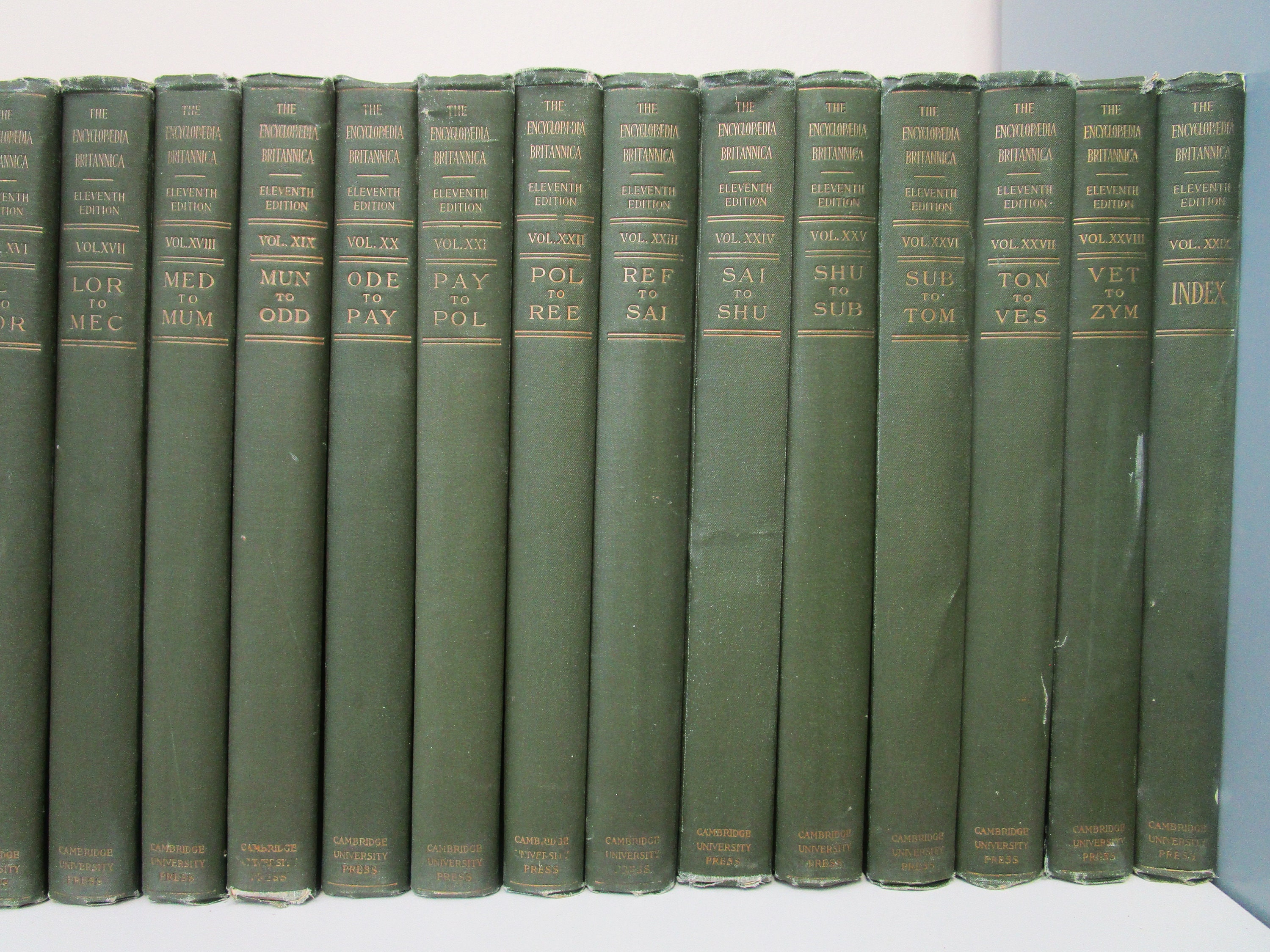 Encyclopedia Britannica 10巻セット 1910 29 Volumes Encyclopedia Britannica Complete Set 11th