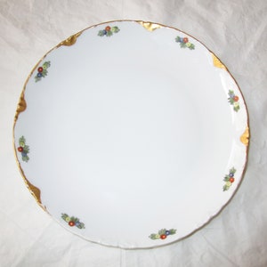 Antique Rosenthal Bavaria VERSAILLES 8-7/8&quot; Coupe Soup Bowl, Gold Trim Hand-Painted Flowers, ca. 1890s