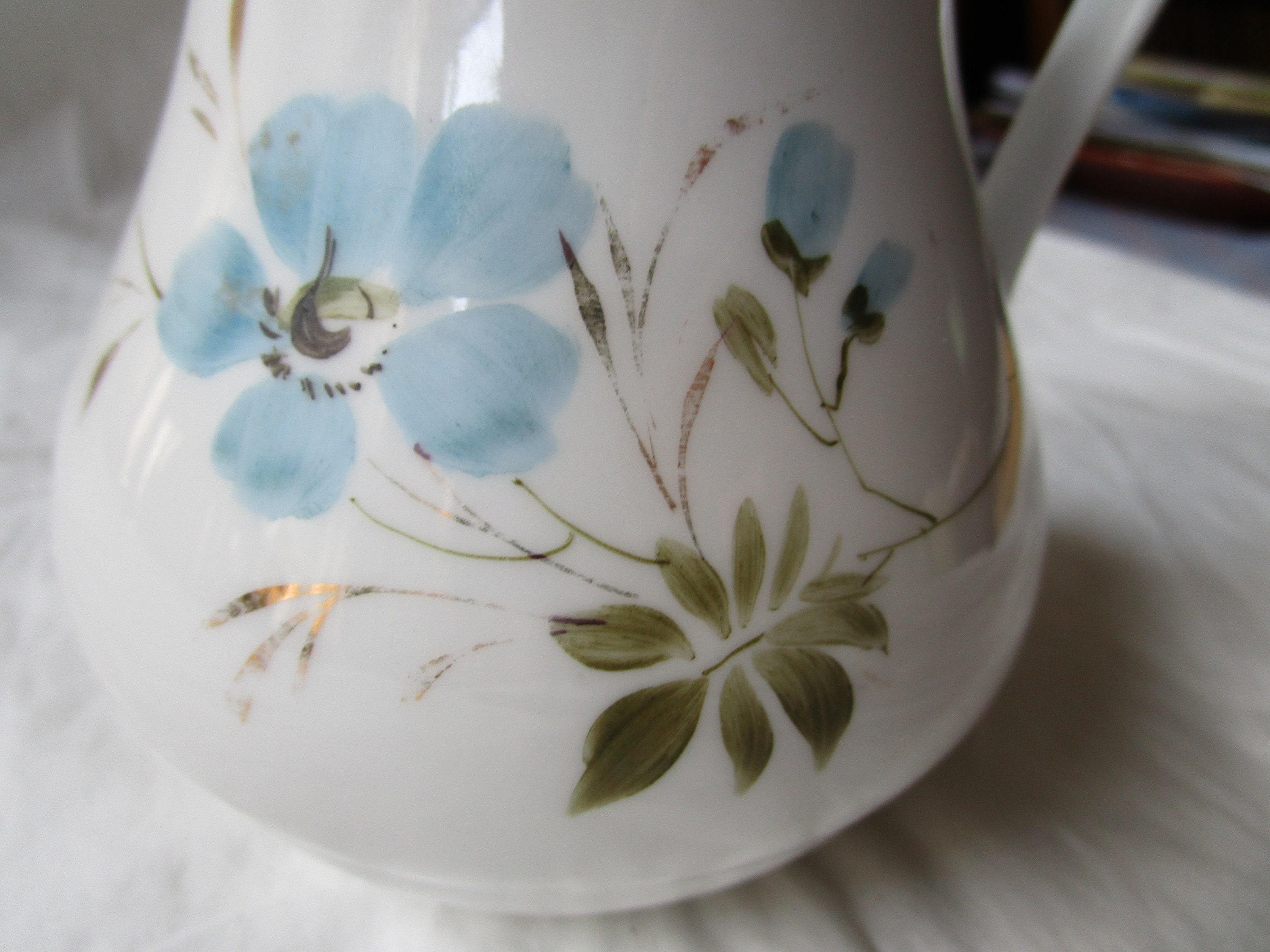 Antique 5 Ginori Small Milk Pitcher Jug Hand Painted 