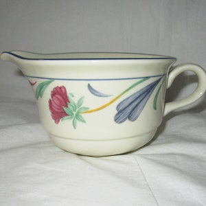 2-5/8&quot; Lenox Chinastone POPPIES ON BLUE 8-ounce Creamer (c. 1980s)