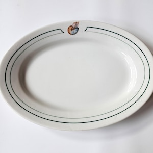 Lamberton Scammell 11,25 "Restaurant Ware Platte NAUTILUS HOTEL , Miami Beach (c 1928)