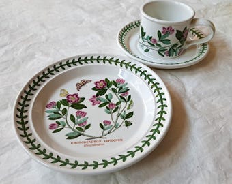 Vintage Portmeirion Botanic Garden Dinner Plate: Sweet Pea