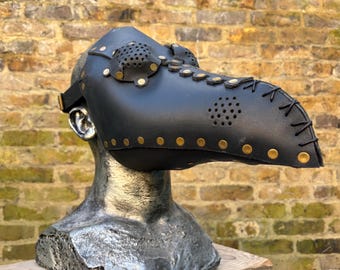 Plague Doctor Steampunk Victorian Bondage LARP real leather