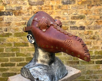 Plague Doctor Steampunk Victorian Bondage LARP real leather