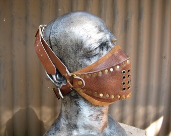 Steampunk LARP real leather 'Hannibal' altitude adjuster Victorian Bondage.