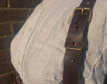 Steampunk LARP Victorian Bondage real leather braces and back harness