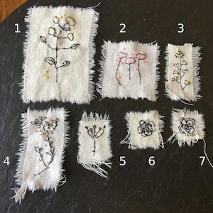 1 Garden of WeEden slow stitch boro wabi sabi time worn textile art mending patches cotton embroidery clothes repair for visible menders