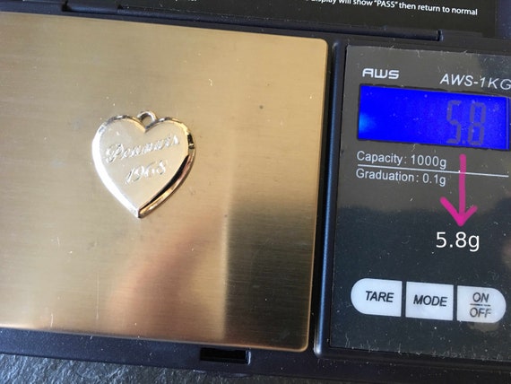 1 VTG Love Heart Key marcasite 925 marked enamel … - image 10
