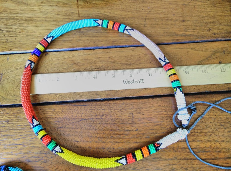 Handmade Like New VTG Native American Indian seed bead rope | Etsy