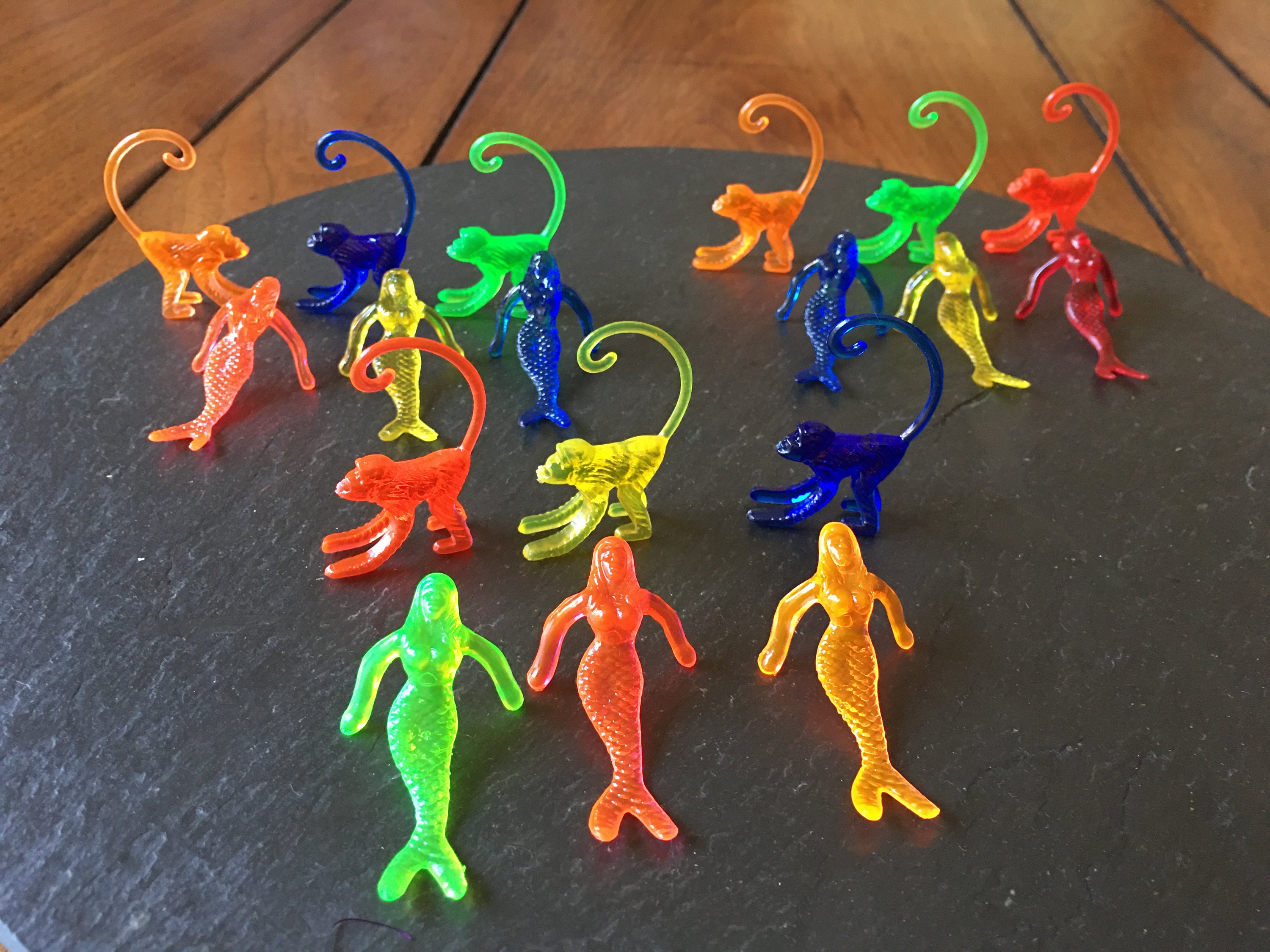 6 Mini Little Mermaid Pirate Monkey Retro Cocktail Drink Cake Etsy