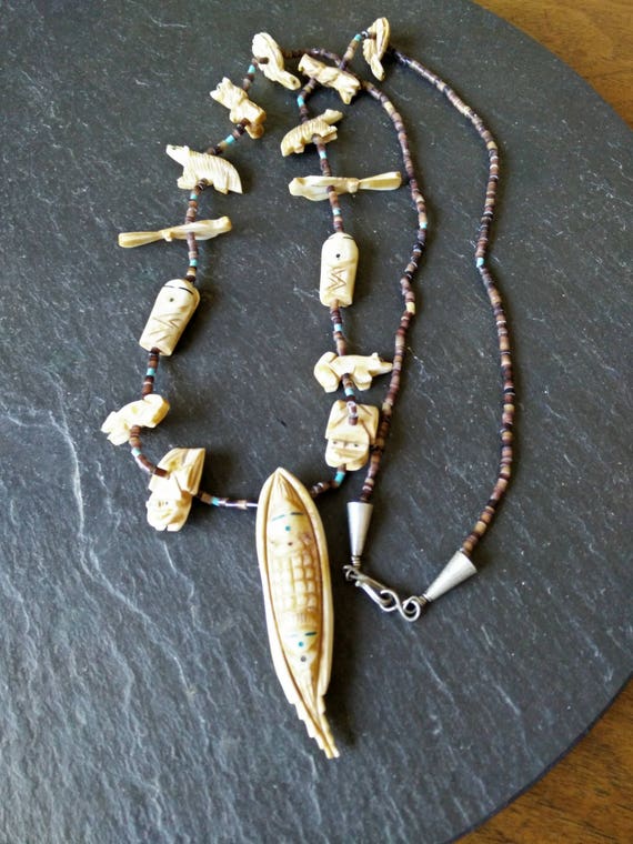 Bone Animal Pendant Freddie Fish