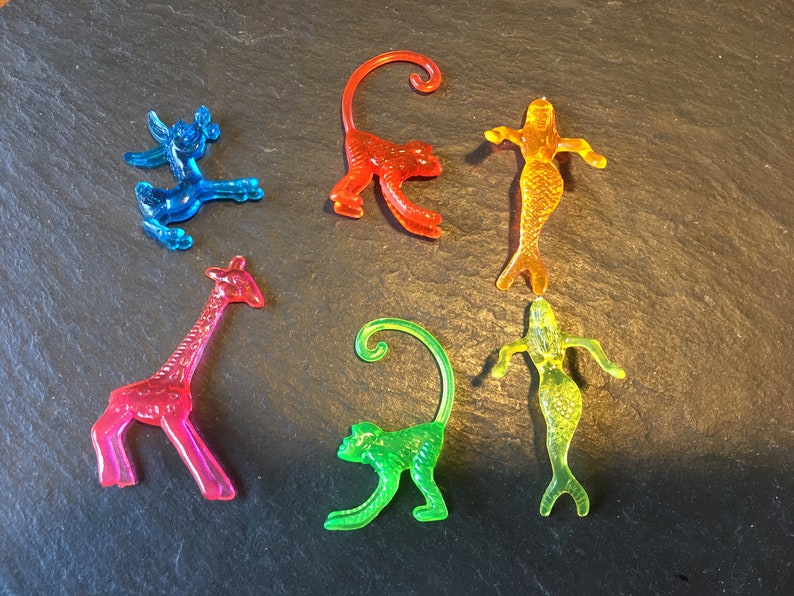 6 mini mermaid animal figurine mix cocktail Sonic drink cake toppers champagne brunch retro party favor mixologist barware bartender gift image 5