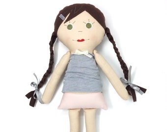 Handmade Cloth Doll - Custom Doll - Personalized Doll - Dress Me Doll