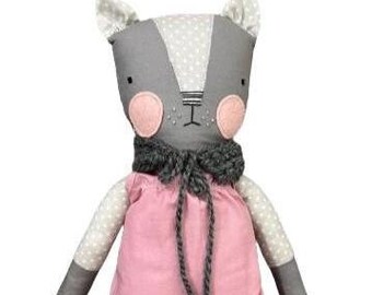 Cate - Handmade Cloth Cat Doll - Cat Stuffed Animal