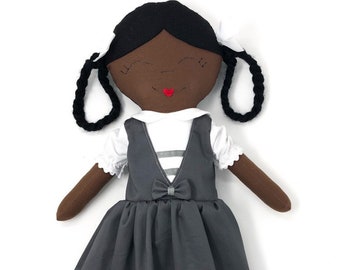 Handmade Cloth Doll - Ruby Bridges Inspired Doll