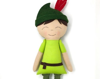 Pixieland Boy- Handmade Cloth Doll - Fairy Boy Doll