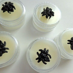 10 Spider Lip Balm Favors, Party Favors, Fall Events, Spiders
