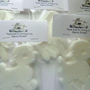 10 Lamb Soap Favors, Baby Showers, Baptisms, Christmas, Special Occasions