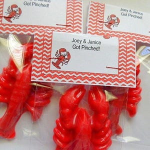 Crawfish Soap Party Favors: Southern Wedding, Anniversary, Birthday (Set of 12)