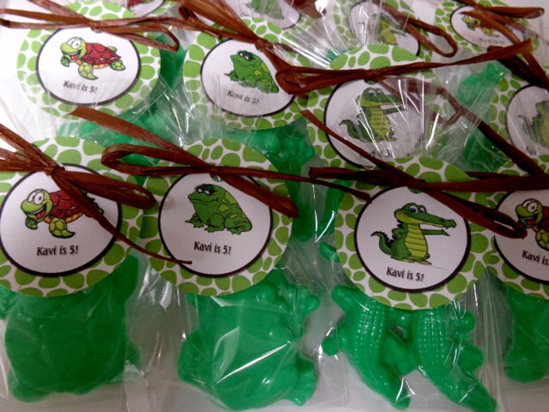 10 Reptile Party Favors Turtle Alligator & Frog Soap Favors Etsy