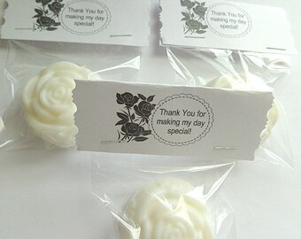 10 Rose Soap Favors, Roses, Special Occasions, Custom Favors