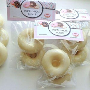12 Glazed Donut Soap Favors: Party & Shower Gifts