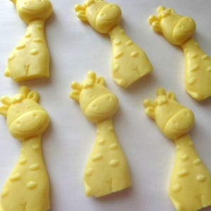 10 Giraffe Soaps, Party Bag Fillers, Children Soaps, Birthdays, Hand Soaps