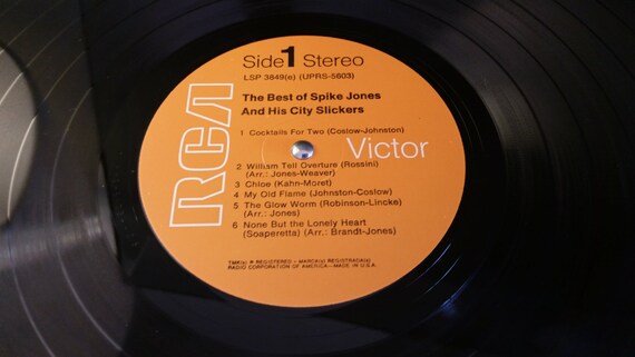 Spike Jones Record Best Of Spike Jones And His City Slickers Rca Victor 1967 Vintage Vinyl Lp